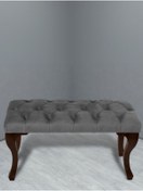 Resim Gazzini Furniture Gazzini Classic Chester Model Kapitoneli Puf, Ceviz 