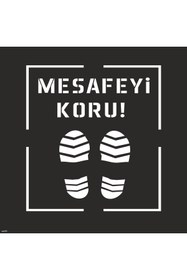 Resim isgtabelam 40x40 Cm /kompozit /Mesafeyi Koru Boyama Şablonu 