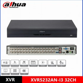 Resim DAHUA XVR5232AN-I3  5Mpix H265+ 32 Kanal Video, 2 HDD, 5in1 DVR Cihazı 