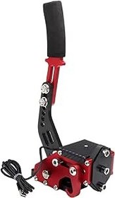 Resim YESHMA 64 Bit USB Handbrake PC Handbrake Compatible With G25/27/29 G920 G923 T500 T300,Professional Gaming Peripherals using for Racing Games(Red without Clamp) 