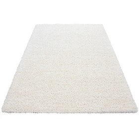 Resim Soft Shaggy Halı Yüksek Tüylü Düz Krem Rengi Çocuk Odası Oturma Odası Salon Mutfak Halısı 