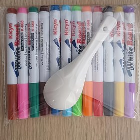 Resim 12 Çeşit Silinebilir Beyaz Tahta Markörü - Öğrenciler, Öğretmenler ve Ofis Kullanımı İçin Mükemmel - Yıkanabilir 