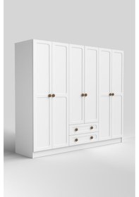 Resim 6 Kapak 2 Çekmece Gardırop Beyaz 