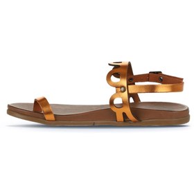 Resim Bueno Shoes Turuncu Parlak Deri Kadın Parmak Arası Sandalet 01wu4227 