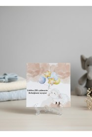 Resim maviden Bebek uyku uyarı levhası 