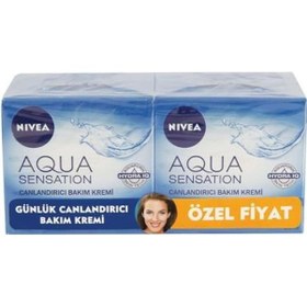 Resim Nivea Aqua Sensation Canlandırıcı Yüz Bakım Kremi 2 x 50 ML 