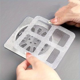 Resim Jouis Gider Süzgeci Banyo Duş Tuvalet,Böcek ve Haşere Engelleyici, Saç Küvet Drenajı Kapağı, 10 Adet, 10x10 Cm, Yapışkanlı 1.SINIF 