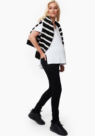 Resim Aura V Yaka Beyaz Hamile T-Shirt v2 - M 