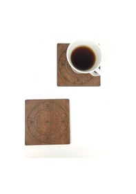 Resim Bardak Altlığı Model -43 Kahverengi 