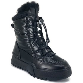 Resim 22K390 Guja İçi Kürklü Bayan Spor Bot-Siyah 