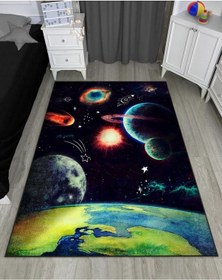 Resim Uzay Glaksi Çocuk Halısı 