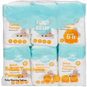 Resim Kujju Bebek Temizleme Pamuğu 6x60 Adet - Standart / Standart 