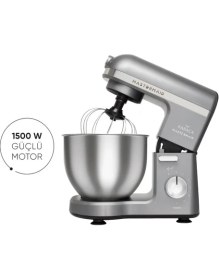 Resim Karaca Mastermaid Chef Stand Mikser Galaxy Grey 1500W 5 Lt 