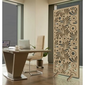 Resim Liar Ahşap Seperatör (Paravan) - KSP-196 - (18 mm) - (69 cm x 139 cm) - (Ham) 