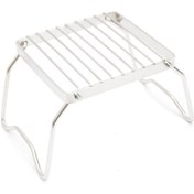 Resim Wezone Paslanmaz Çelik Katlanabilir Kamp Ocağı - Kamp, Piknik Ve Açık Hava Etkinlikleri İçin Pratik Ve Dayanıklı. Gümüş 