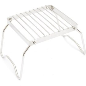 Resim Wezone Paslanmaz Çelik Katlanabilir Kamp Ocağı - Kamp, Piknik Ve Açık Hava Etkinlikleri İçin Pratik Ve Dayanıklı. Gümüş 