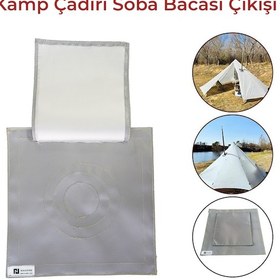 Resim Kamp Çadırı Soba Baca Çıkışı Tek Katlı 30 x 30 CM 