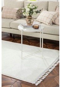 Resim Saraz Halı Comfort Puffy Peluş Halı Beyaz 