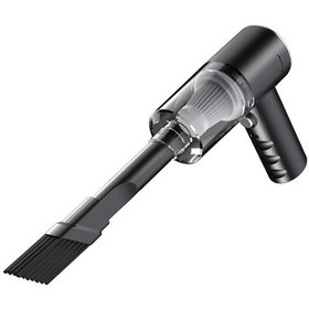 Resim Jeehugo Siyah Usb Şarjlı Kablosuz Ev Araç Çekirdekli Süpürge - Yüksek Güçlü Otomatik Ev Araç İçin Mini Temizlik Aleti 