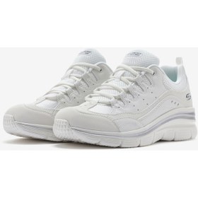 Resim Skechers Fashion Fit Kadın Beyaz Spor Ayakkabı 896295tk Ofwt Beyaz 