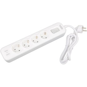 Resim harry 4'LÜ 1.5 METRE KABLOLU 1.KALİTE AKIM KORUMA ÇOCUK VE YANGIN KORUMA ANAHATRLI 4000 WATT 16 AMPER 