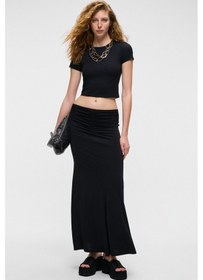 Resim Mıaltıh Kadın Uzun Siyah Etek 