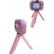 Resim Çocuk Için Eğitici Video Kamera Ayaklı Mini Fotoğraf Makinesi 