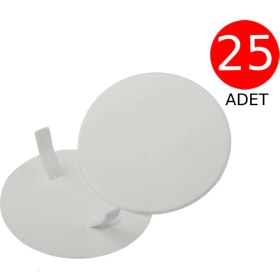 Resim Tek-İş Buat Boat Kapağı Plastik Düz 25 Adet - Beyaz 