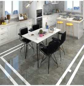 Resim Knsz masa sandalye takımı hem75mazlum byzsyh 130*070 klçsm 4 sand 