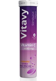 Resim Sambucus Nigra C Vitamini 1000 Mg (çinko/kara Mürver) (1x20 Efervesan Tablet) 