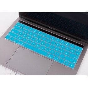 Resim Apple Uyumlu MacBook Pro Klavye Koruyucu Us To Tr Touchbarlı 13inç A1706 A1989 A2159-15inç A1707 A1990 İle Açık Mavi 