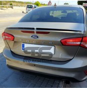 Resim Sts Oto Aksesuar Ford Focus 4 (2019-2022) Sedan Kasa Bagaj Üstü Spoiler Piano Black (Parlak Siyah) 