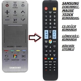 Resim Ata Elektronik Samsung Tüm Modeller Için Dokunmatik Akıllı Smart AA59-00759A Yerine Tuşlu Model Yedek Kumandası 1078 