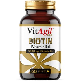Resim ALLERGO Vitagil Gold Biotin 5000 Mcg 60 Kapsül 