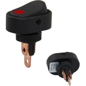 Resim 12Volt Dc 20 Amper Anahtar On-Off Işıklı 5Adet 