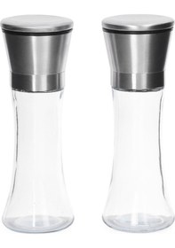 Resim Çarşıhan Krom Tuzluk Cam Değirmen Baharat Öğütücü (1 Adet) 