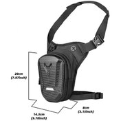 Resim Pazly Çok Amaçlı Dayanıklı Motosiklet Çantası - Bel, Omuz, Sırt Kullanımı İçin İdeal Siyah Siyah 