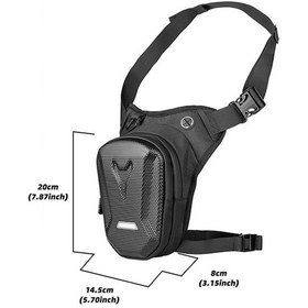 Resim Pazly Çok Amaçlı Dayanıklı Motosiklet Çantası - Bel, Omuz, Sırt Kullanımı İçin İdeal Siyah Siyah 