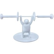 Resim Willowhaven Humorlu Fitness Severler Için Kötü Karakter Temalı 3d Yazıcı Beyaz Tuvalet Kağıdı Askısı Beyaz 