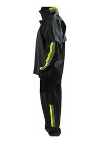 Resim Efnaz Style Unisex Tam Kalıp Motorcu Kurye Su Gecirmez Yağmurluk Takım - Siyah 