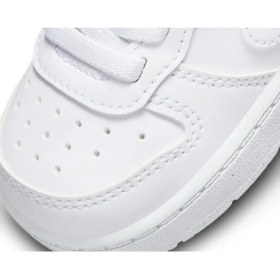 Resim Nike Court Borough Low Recraft Beyaz Bebek Ayakkabı Erkek Çocuk Nefes Alabilir Yapı ile Koşu ve Yürüyüş İçin İdeal 