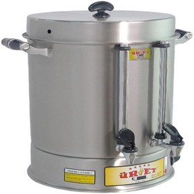 Resim woodhub 22L Çelik Çay Makinesi, Metal Musluk, 250 Bardak Kapasiteli, Dayanıklı ve Pratik Kullanım 