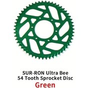 Resim Cloudstore Sur Ron Ultra Bee 54 Dişli Yeşil Alüminyum Zincir Dişlisi E-bike Off-road 