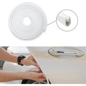 Resim Genel Markalar Kapı Koruma Fitili Beyaz Kapı Koruyucu Çarpma Çizilme Önleyici Fitil 5 Metre 