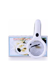 Resim Büro Ev Ofis İçin 3x Büyütür 60mm Lens Pilli Led Işıklı Büyüteç Okuma Takı Kontrol El Büyüteci 