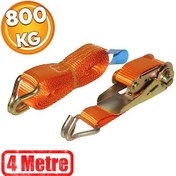 Resim Spanzet Yük Gerdirme Eşya Sabitleme Halatı Cırcırlı Gırgır 800 Kg 4 Metre Sg27-4 Ratchet Strap 