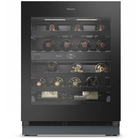 Resim Miele KWTUS 7096 E Tezgah Altı Şarap Dolabı Push2Open Obsidian Siyahı 