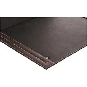 Resim 2k 4713 Sümen Takımı Deri Tek Parça Kapaklı Pad Sümen 55X40 Cm, Kahve 
