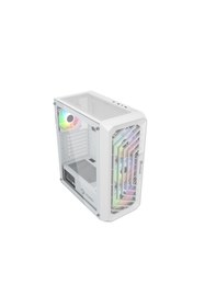 Resim Zoko Chiko White 4x12 CM ARGB Fan Mesh Panel Temperli Cam Bilgisayar Kasası 