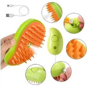 Resim Şarjlı Soğuk Buharlı Kedi Köpek Fırçası Tarağı 